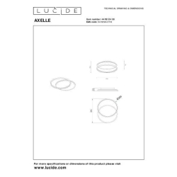 Lucide AXELLE - Zapuštěné stropní svítidlo - LED Dim. - 1x24W 2700K - 3 StepDim - Černá