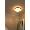 Lucide BISKIT - Zapuštěné stropní svítidlo Koupelna - Ø 23 cm - LED - 1x12W 2700K - IP44 - Senzor pohybu & Den/Noc - Čern