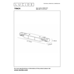 Lucide TRACK Napájecí zdroj - 1-okruhový systém osvětlení kolejí - Double - White (Extension)
