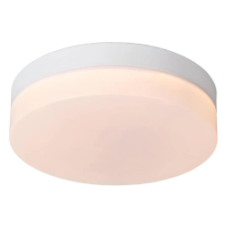 Lucide BISKIT - Zapuštěné stropní světlo Koupelna - Ø 23 cm - LED - 1x12W 2700K - IP44 - Senzor pohybu & Den/Noc - Bílá