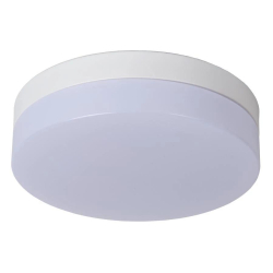 Lucide BISKIT - Zapuštěné stropní světlo Koupelna - Ø 23 cm - LED - 1x12W 2700K - IP44 - Senzor pohybu & Den/Noc - Bílá