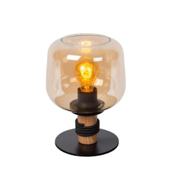 Lucide ILONA - Stolní lampa - Ø 18 cm - 1xE27 - Jantarová