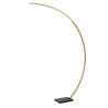 Lucide CURVE - Stojací lampa Arc - LED Dim. - 1x15W 2700K - Matt Gold / Mosaz