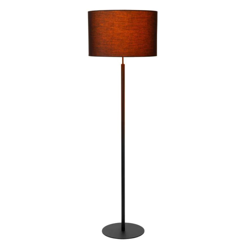 Lucide MAYA - Stojací lampa - Ø 45 cm - 1xE27 - Černá