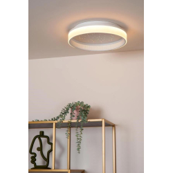 Lucide ESTREJA - Zapuštěné stropní svítidlo - Ø 40 cm - LED Rozm. - 2500K/3000K - Bílá