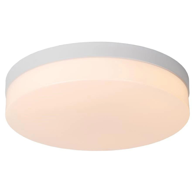 Lucide BISKIT - Zapuštěné stropní svítidlo Koupelna - Ø 34,5 cm - LED - 1x24W 2700K - IP44 - Senzor pohybu & Den/Noc - Bí