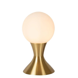 Lucide MOYA - Stolní lampa - Ø 12 cm - 1xG9 - Matt Gold / Mosaz