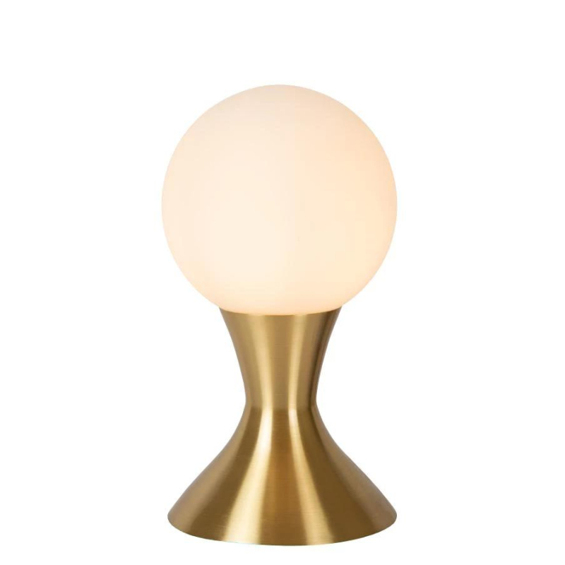 Lucide MOYA - Stolní lampa - Ø 12 cm - 1xG9 - Matt Gold / Mosaz