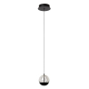 Lucide SENTUBAL - Závěsné světlo - Ø 14 cm - LED - 1x6,3W 2700K - Černá