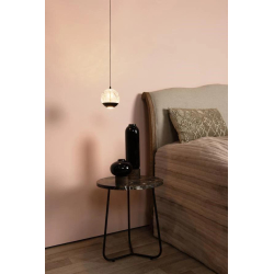 Lucide SENTUBAL - Závěsné světlo - Ø 14 cm - LED - 1x6,3W 2700K - Černá