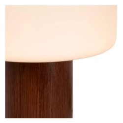 Lucide KENAN - Stolní lampa - Ø 22 cm - 1xE14 - Dřevo