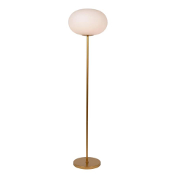 Lucide ELYSEE - Stojací lampa - Ø 38 cm - 1xE27 - Opál