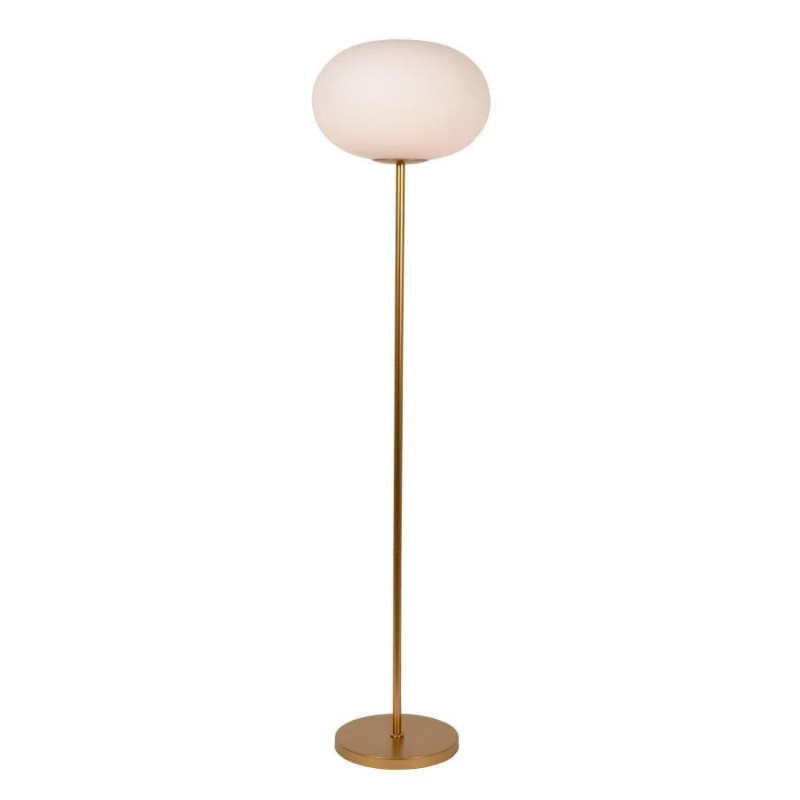 Lucide ELYSEE - Stojací lampa - Ø 38 cm - 1xE27 - Opál