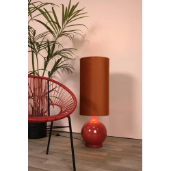 Lucide ESTERAD - Stojací lampa - Ø 34 cm - 1xE27 - Oranžová