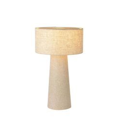 Lucide LEEROY - Stolní lampa - Ø 30 cm - 1xE27 - Taupe