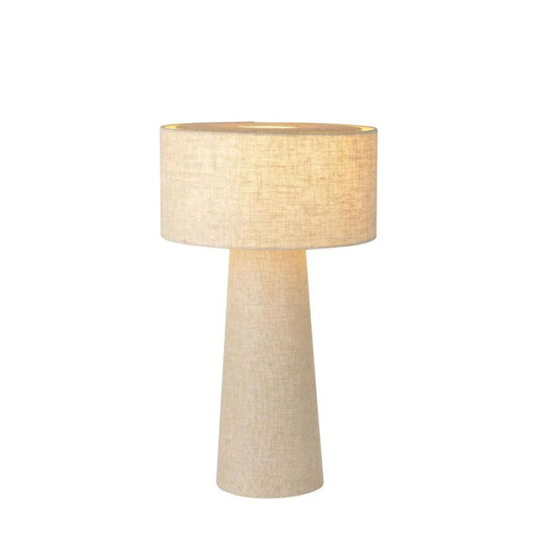 Lucide LEEROY - Stolní lampa - Ø 30 cm - 1xE27 - Taupe