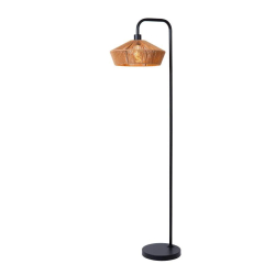 Lucide YUNKAI - Stojací lampa - Ø 40 cm - 1xE27 - Natural