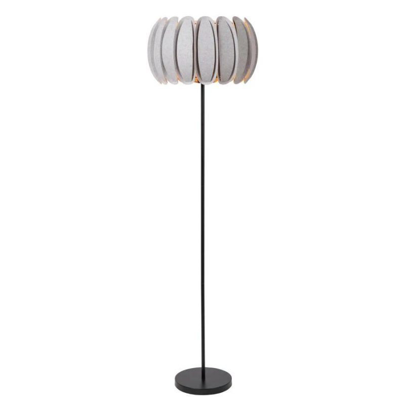 Lucide SPENCER - Stojací lampa - Ø 40 cm - 1xE27 - Šedá