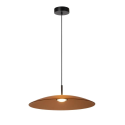 Lucide MENGA - Závěsné svítidlo - Ø 60 cm - LED Rozm. - 1x18,6W 2700K - Jantar