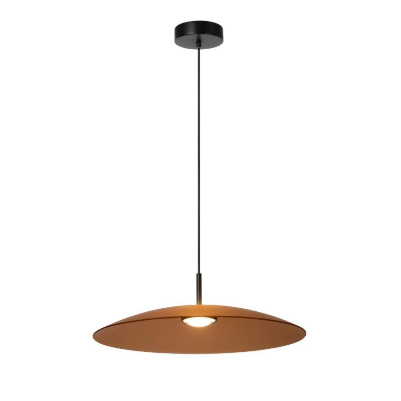 Lucide MENGA - Závěsné svítidlo - Ø 60 cm - LED Rozm. - 1x18,6W 2700K - Jantar