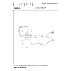 Lucide GISELA - Stolní lampa - Ø 16 cm - LED - 1x5W 2700K - Transparent