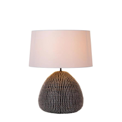 Lucide MADUKA - Stolní lampa - Ø 45 cm - 1xE27 - Černá