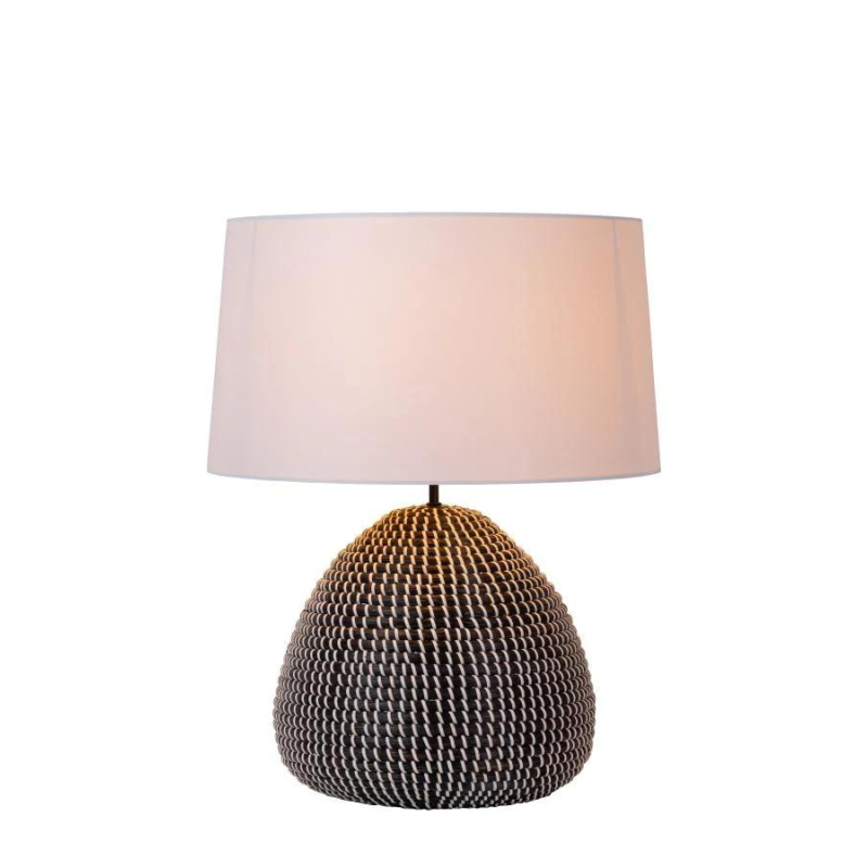 Lucide MADUKA - Stolní lampa - Ø 45 cm - 1xE27 - Černá