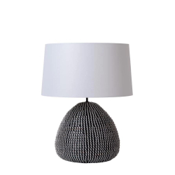 Lucide MADUKA - Stolní lampa - Ø 45 cm - 1xE27 - Černá