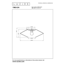 Lucide TREVOR - Zapuštěné stropní svítidlo - Ø 42 cm - 1xE27 - Opál