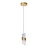 Lucide KLIGANDE - Závěsné světlo - Ø 13 cm - LED - 1x9W 2700K - Matt Gold / Mosaz