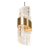 Lucide KLIGANDE - Závěsné světlo - Ø 13 cm - LED - 1x9W 2700K - Matt Gold / Mosaz