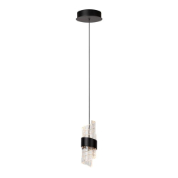 Lucide KLIGANDE - Závěsné světlo - Ø 13 cm - LED - 1x9W 2700K - Černá