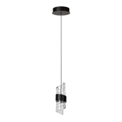 Lucide KLIGANDE - Závěsné světlo - Ø 13 cm - LED - 1x9W 2700K - Černá