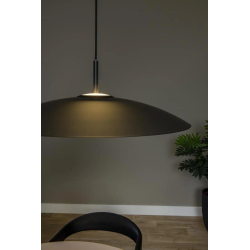 Lucide MENGA - Závěsné svítidlo - Ø 60 cm - LED Rozm. - 1x18,6W 2700K - Smoke Grey