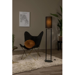 Lucide HERMAN - Stojací lampa - Ø 26 cm - 1xE27 - Černá