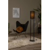 Lucide HERMAN - Stojací lampa - Ø 26 cm - 1xE27 - Černá