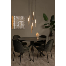 Lucide GRIFFITH - Závěsné svítidlo - Ø 38 cm - LED Rozm. - 6x7,6W 2700K/4000K - Bronz