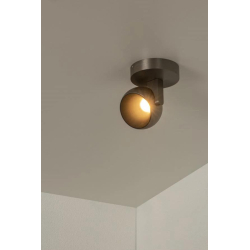 Lucide ESFERA - Stropní bodové svítidlo - Ø 11,2 cm - LED Rozm. - 1x11W 2700K - Šedá litina