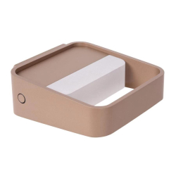 Lucide SILVI - Dobíjecí nástěnné světlo - Baterie/baterie - LED Rozm. - 1x3,7W 2700K - Rust Brown