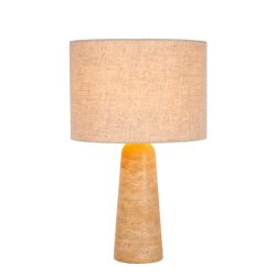 Lucide NIMUE - Stolní lampa - Ø 30 cm - 1xE27 - Taupe