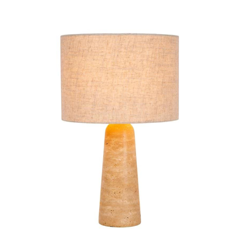 Lucide NIMUE - Stolní lampa - Ø 30 cm - 1xE27 - Taupe