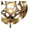 Lucide HANNELORE - Stojací lampa - Ø 30 cm - 1xE27 - Matt Gold / Mosaz