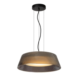 Lucide VIXI - Závěsné světlo - Ø 45 cm - LED - 1x22,6W 2900K - Smoke Grey