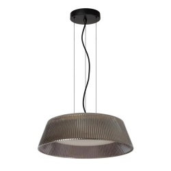 Lucide VIXI - Závěsné světlo - Ø 45 cm - LED - 1x22,6W 2900K - Smoke Grey