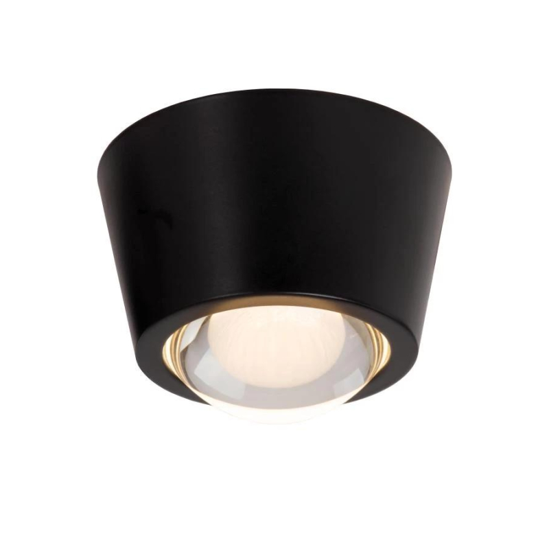 Lucide RIGON - Zapuštěné stropní svítidlo - Ø 9 cm - LED - 1x6W 3000K - Černá