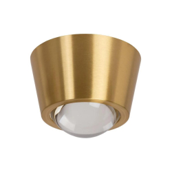 Lucide RIGON - Zapuštěné stropní svítidlo - Ø 9 cm - LED - 1x7W 3000K - Matt Gold / Brass