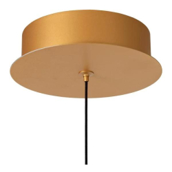 Lucide DILENKO - Závěsné světlo - Ø 14 cm - LED - 1x4,2W 2700K - Matt Gold / Brass