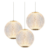 Lucide CINTRA - Pendant light - D25 cm - LED - 3x4,7W 2700K - Transparant