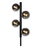 Lucide 45774/04/30 TYCHO stojací lampa 4xG9 28W černá