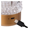 Lucide LILI - Nabíjecí stolní lampa - Baterie/baterie - Ø 8 cm - LED Dim to warm - 1x3W 2700K/3000K - Matt Gold / Mosaz - Sa